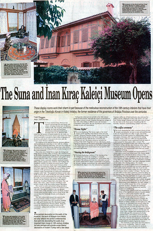 Turkish Daily News, 13 Temmuz 2000