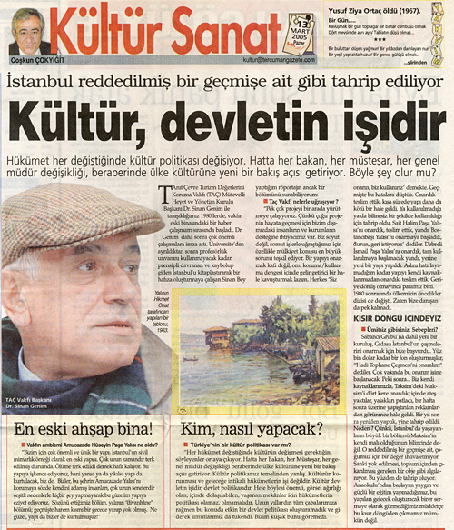 Tercüman Gazetesi, 13 Mart 2005