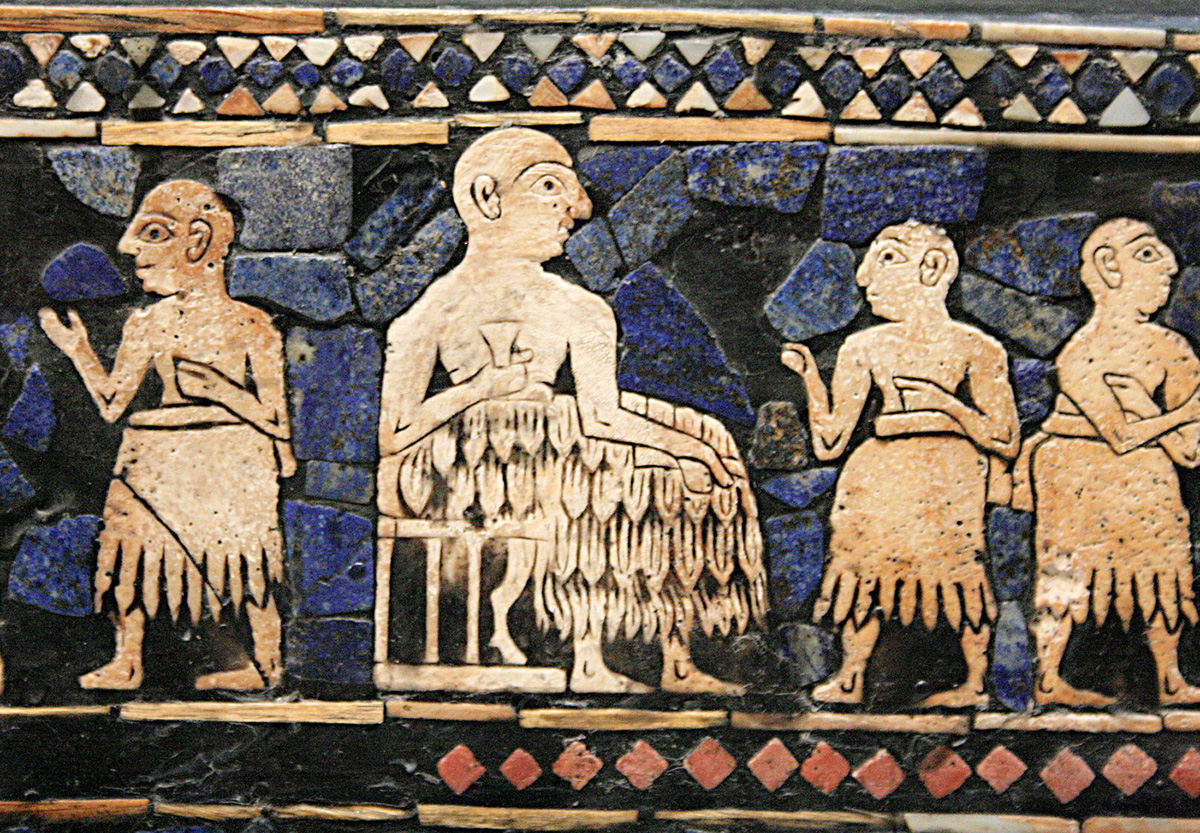 UR tahtında oturan Sümer Kralı, MÖ 2.600