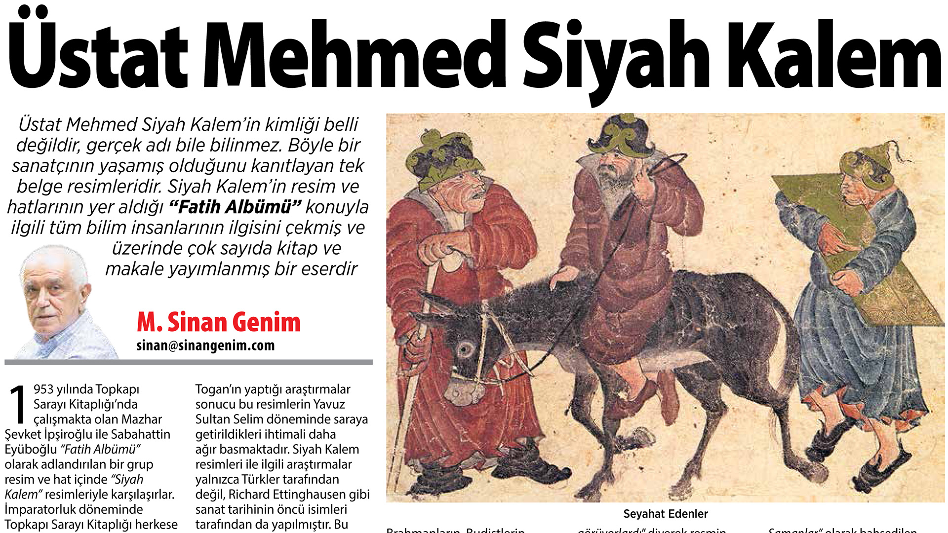 Üstat Mehmed Siyah Kalem...